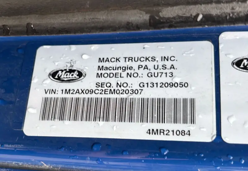2014 Mack GU713 photo 125